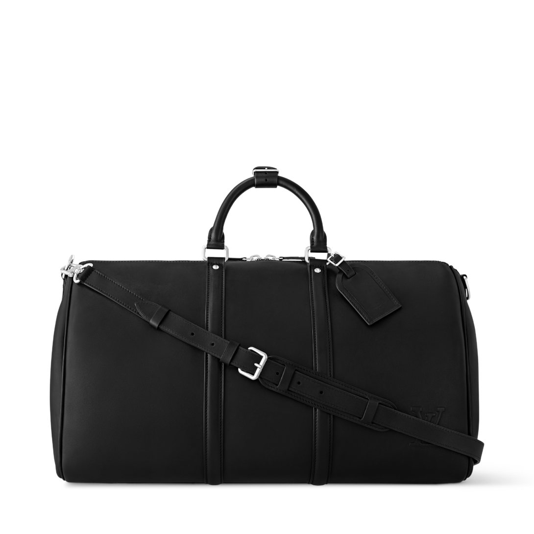 【希少】Louis Vuitton Keepall Bandoulière XS Keepall Bandoulière 55 Monogram Eclipse - Personalisation Leather